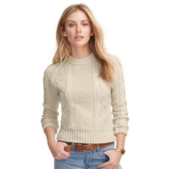 L.L. Bean Sweaters - L.L. Bean Signature Cotton Fisherman Women's size small pullover sweater crewnec